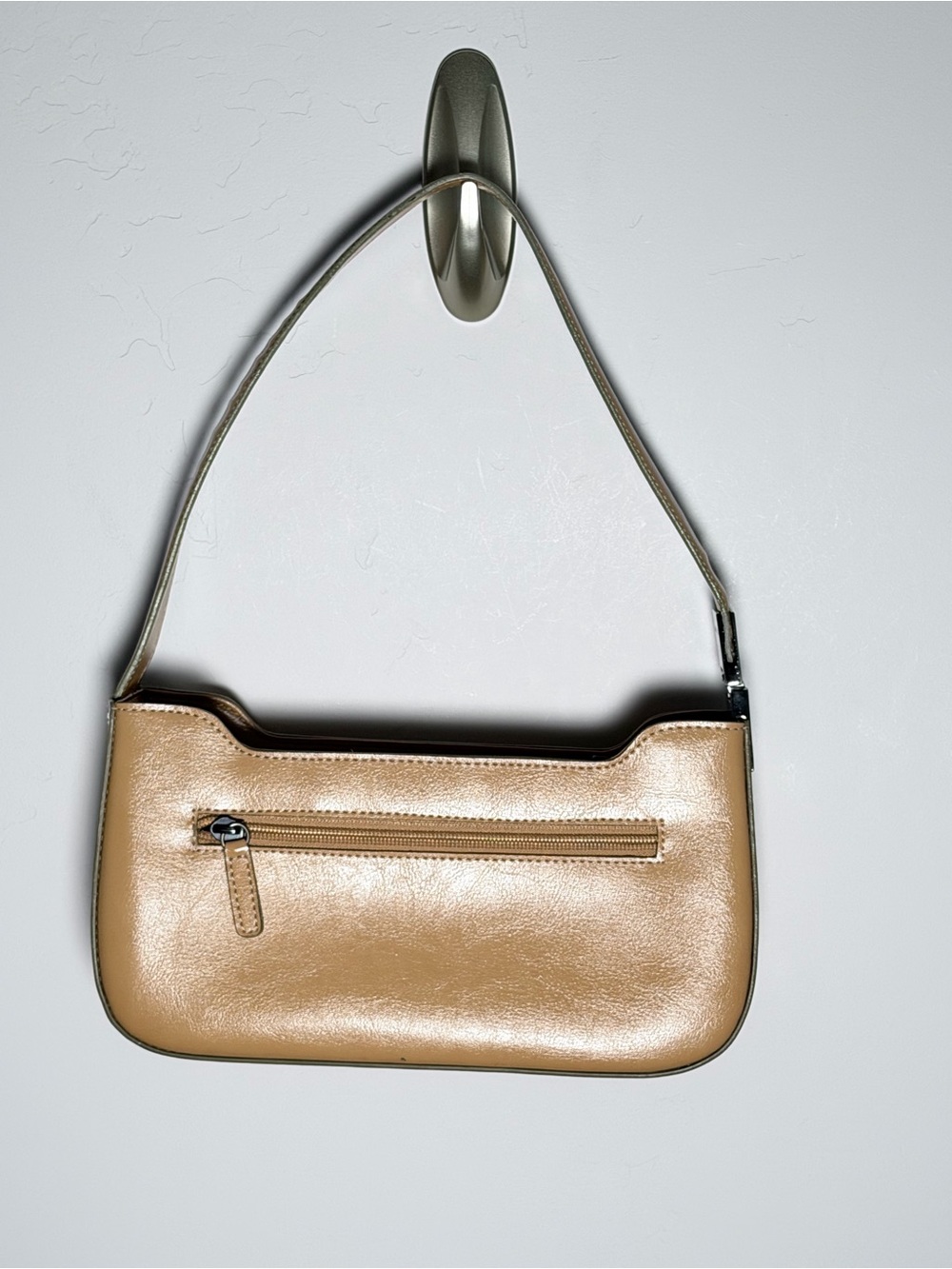 Guess Beige-Tan Shoulder Bag with Slim Strap - Picture 5 of 10